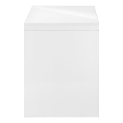 47" White Wood Sled Computer Desk