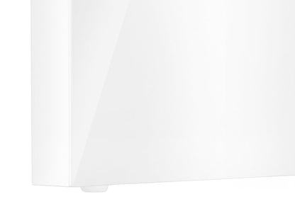 47" White Wood Sled Computer Desk