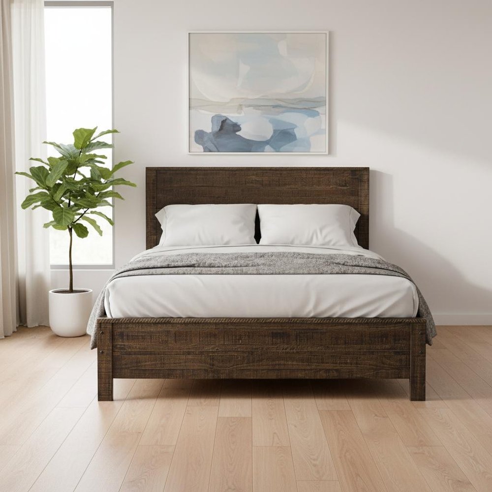 Espresso Solid Wood Twin Bed Frame