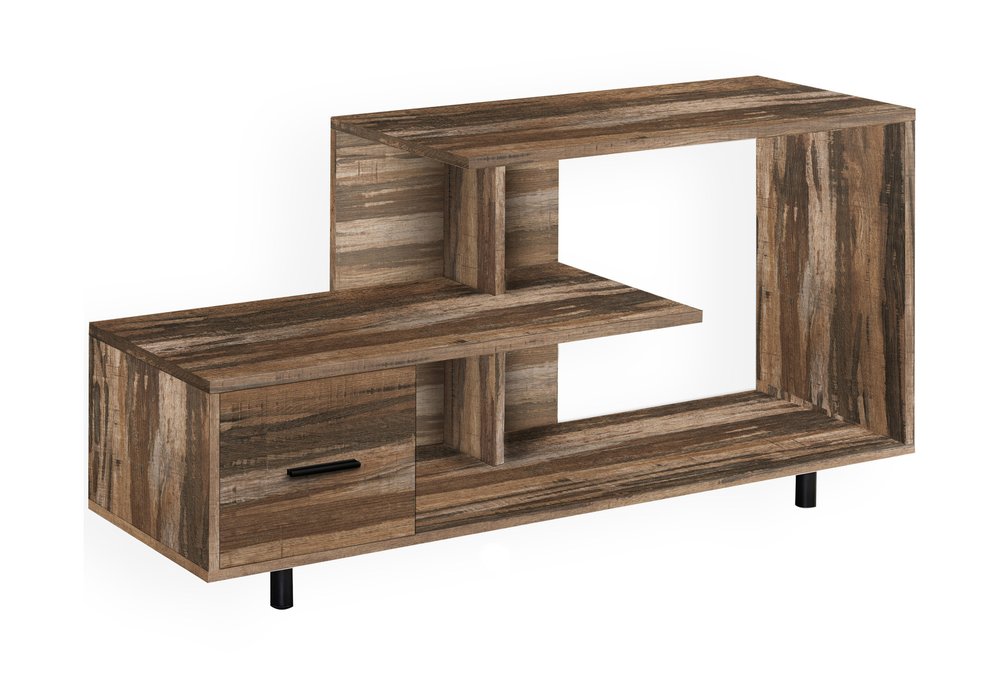 47" Brown Cabinet Enclosed Storage TV Stand