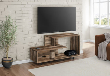 47" Brown Cabinet Enclosed Storage TV Stand