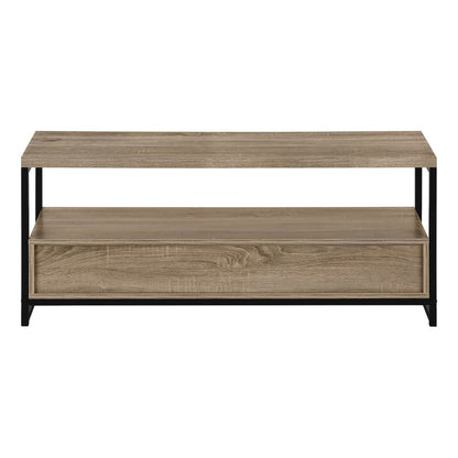 47" Deep Taupe Cabinet Enclosed Storage TV Stand