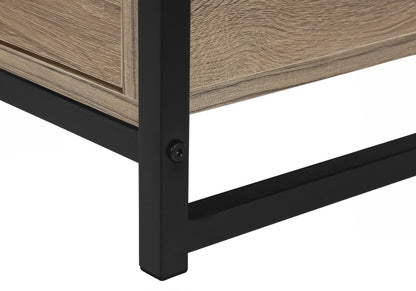 47" Deep Taupe Cabinet Enclosed Storage TV Stand