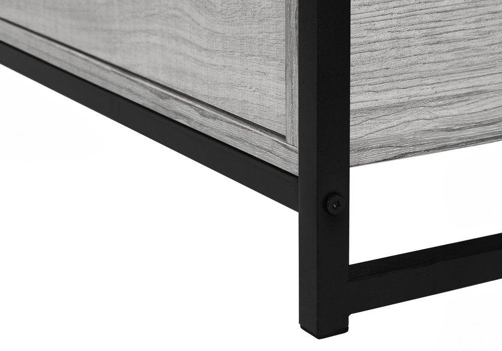 47" Gray Cabinet Enclosed Storage TV Stand