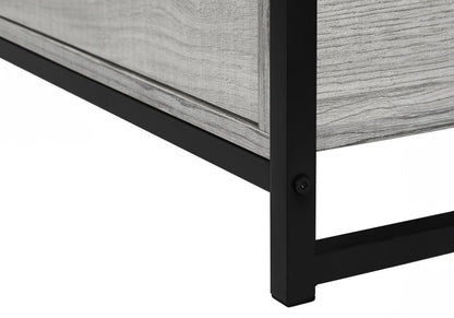 47" Gray Cabinet Enclosed Storage TV Stand
