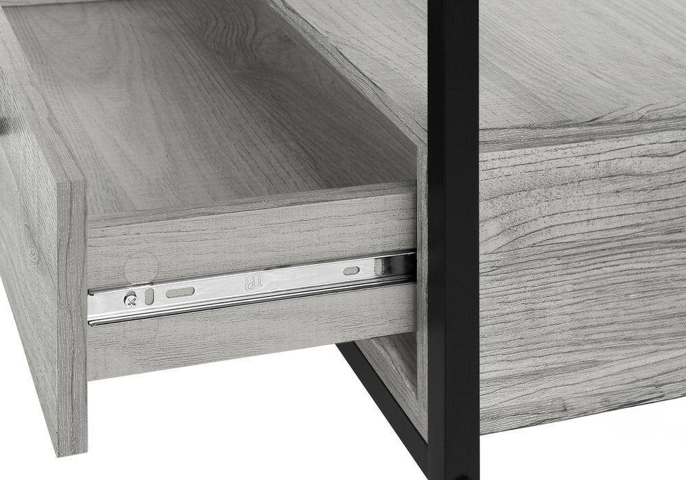 47" Gray Cabinet Enclosed Storage TV Stand