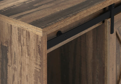 59" Brown Cabinet Enclosed Storage TV Stand