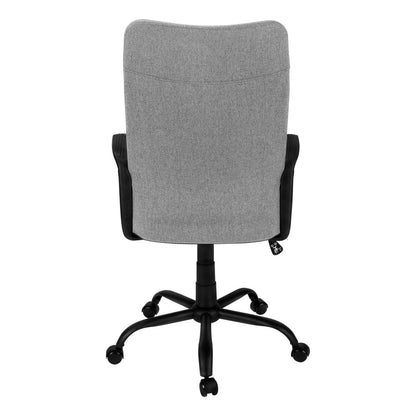 Gray and Black Rolling Drafting Chair