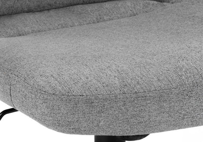 Gray and Black Rolling Drafting Chair