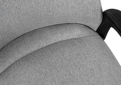 Gray and Black Rolling Drafting Chair