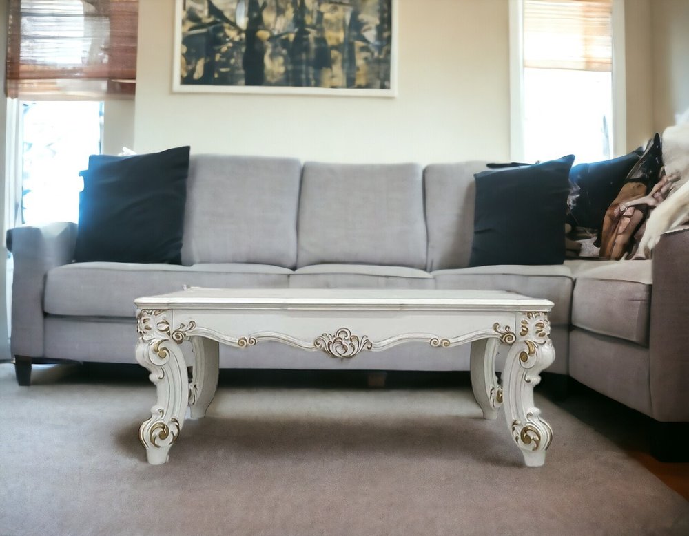 53" Pearl Wood Coffee Table