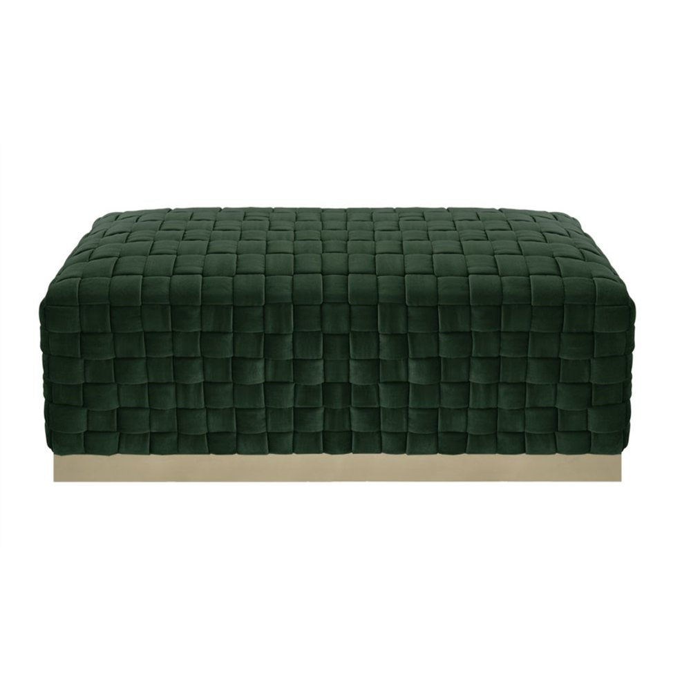 40" Gray and Silver Velvet Upholstered Bench