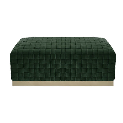 40" Gray and Silver Velvet Upholstered Bench