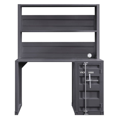 47" Gunmetal Iron Writing Desk