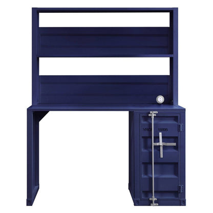 47" Blue Iron Writing Desk