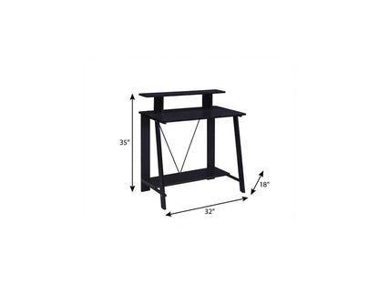 32" Black Writing Desk