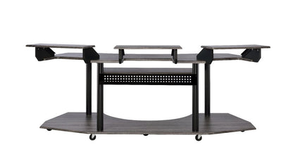 83" Black Music Recording Studio Desk