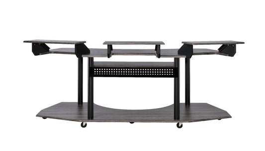83" Black Music Recording Studio Desk