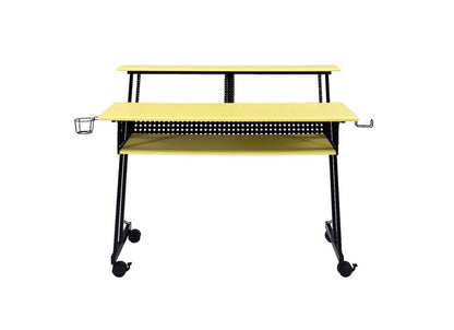 47" Yellow and Black Computer Desk
