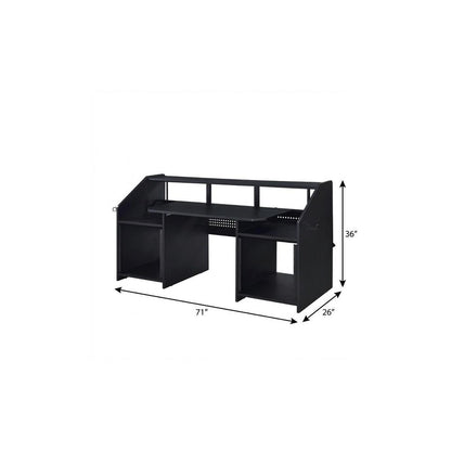 71" Black Music Desk