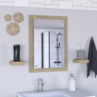 28" Wood Framed Bathroom Vanity Mirror