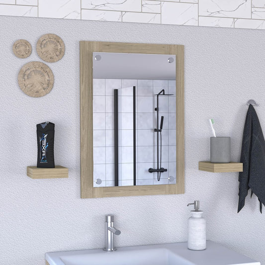 28" Wood Framed Bathroom Vanity Mirror