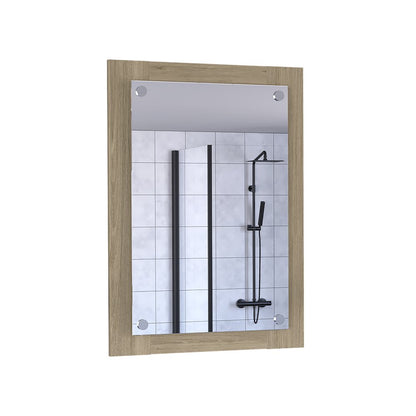28" Wood Framed Bathroom Vanity Mirror