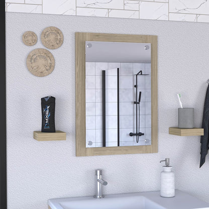 28" Wood Framed Bathroom Vanity Mirror