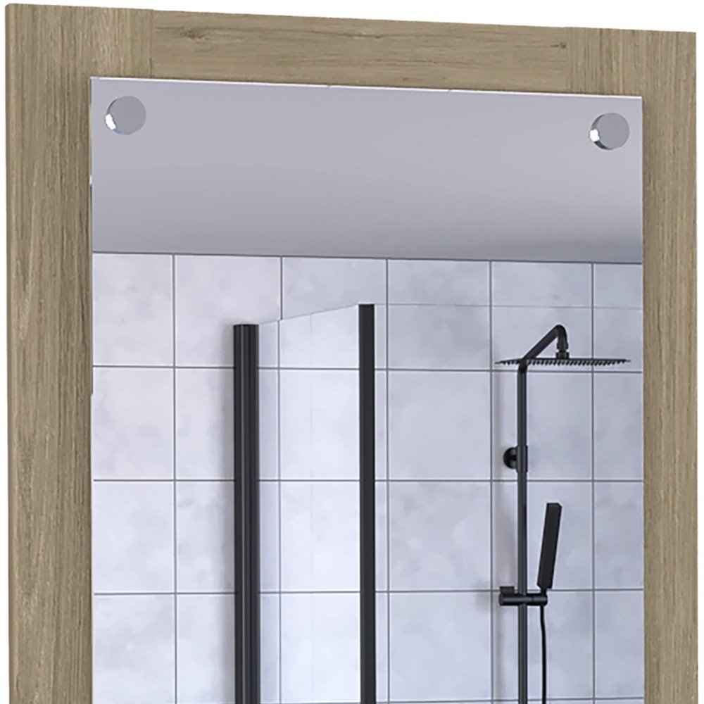 28" Wood Framed Bathroom Vanity Mirror