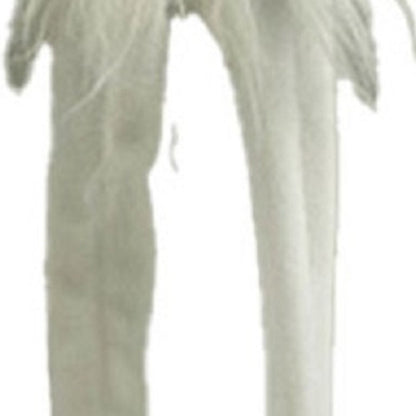 23" Blue and White Fabric Standing Gnome Tabletop Sculpture