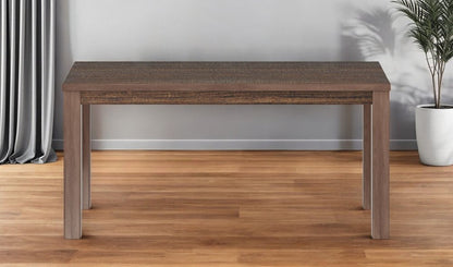 35" Espresso Solid Wood Dining Table