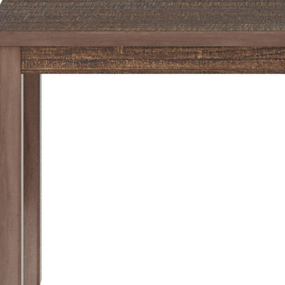 35" Espresso Solid Wood Dining Table