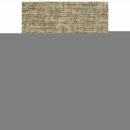5' X 8' Beige Brown Tan And Blue Green Abstract Power Loom Stain Resistant Area Rug