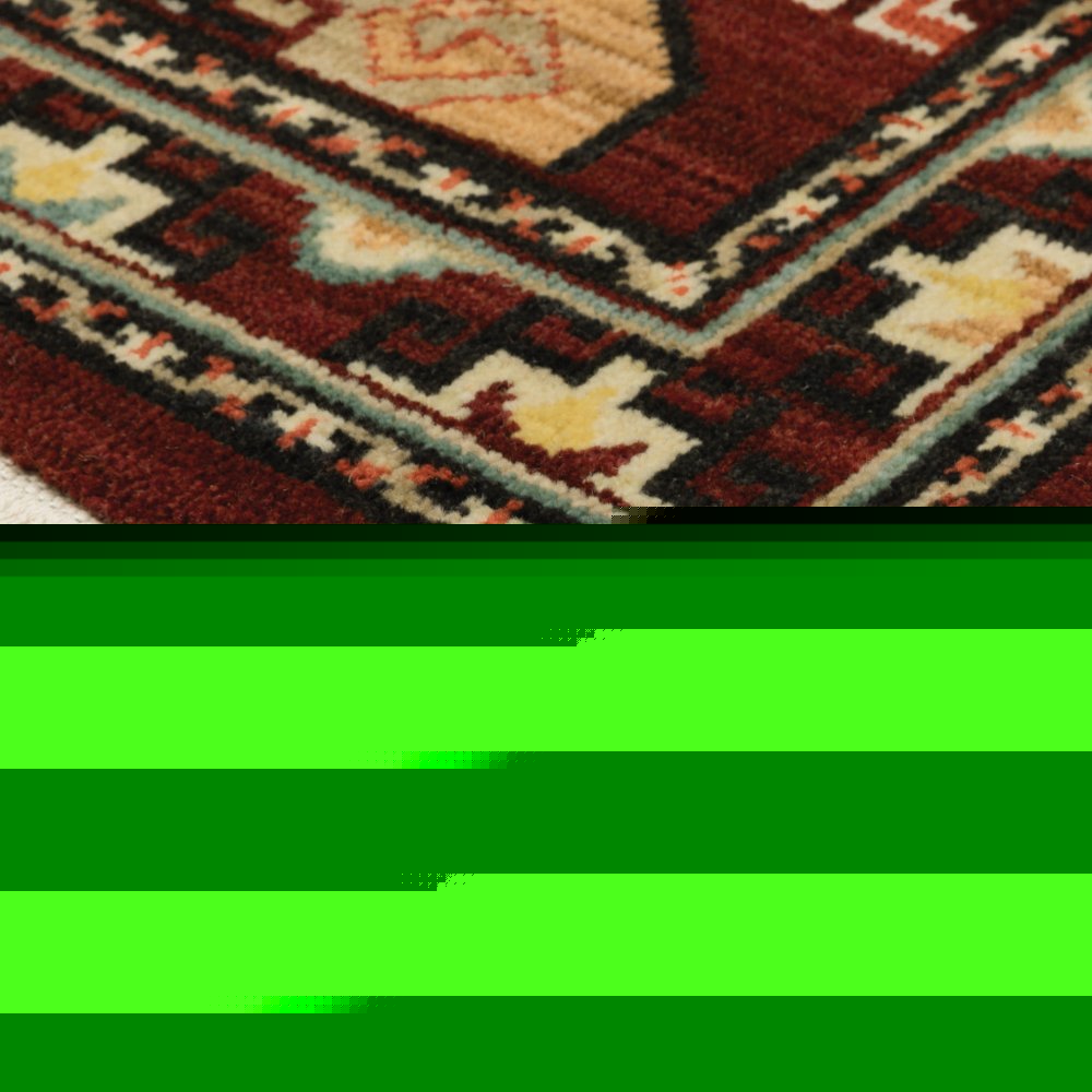 8' X 11' Red Blue Brown And Beige Oriental Power Loom Stain Resistant Area Rug With Fringe