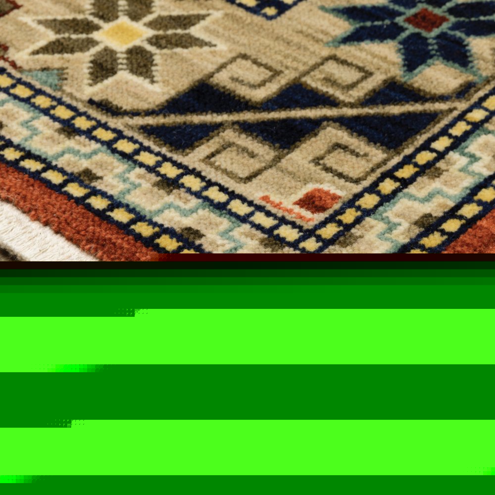 8' X 11' Red Gold Blue Brown Oriental Power Loom Stain Resistant Area Rug With Fringe