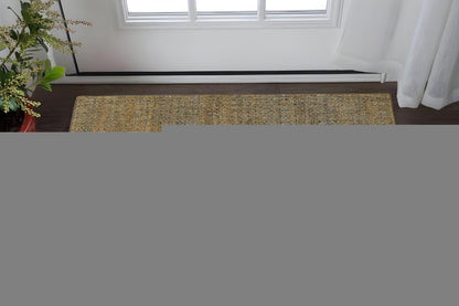 3' X 5' Green Geometric Power Loom Area Rug