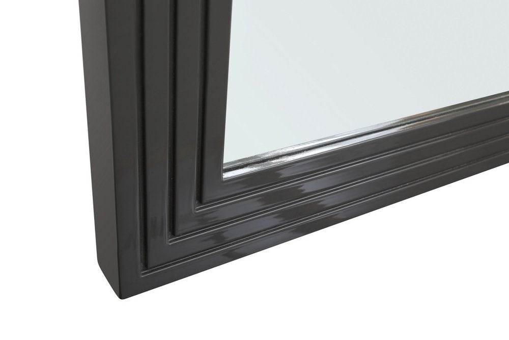 36" Gray Wood Framed Accent Mirror