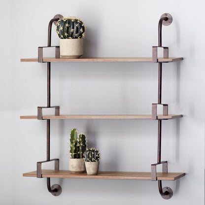35" X 10" Brown Hanging Dimensional Sculpture