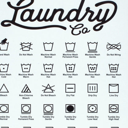 26" X 20" White And Black Laundry Wood Wall Decor