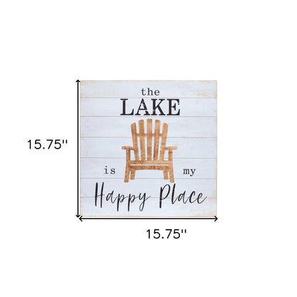 Set of Two White Black And Gray Lake Square Framed Art
