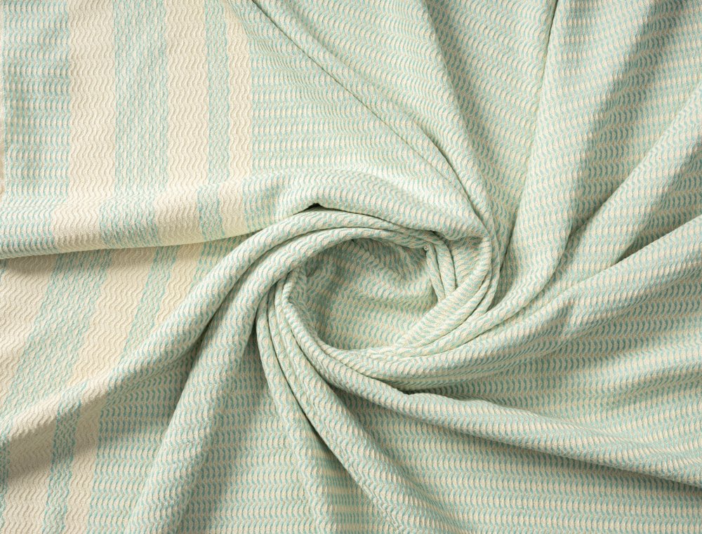 50" X 60" Orange Woven Cotton Striped Throw Blanket with Fringe