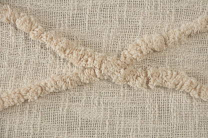 60" X 50" Orange Woven Cotton Throw Blanket with Fringe