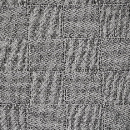 50" x 60" Black Woven Cotton Throw Blanket with Fringe