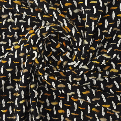 Black and Blue Woven Cotton Geometric Throw Blanket