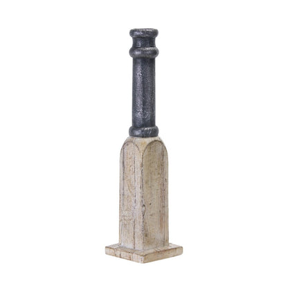 Set of Four Natural and Black Resin and Stone Powder Ornate Tabletop