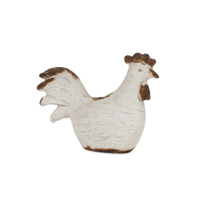 Set of Four Black and White Farm Animal Polyresin Tabletop Candleholders