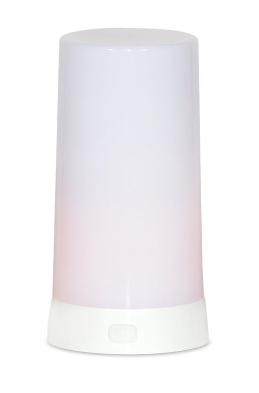 Set of Two White Flameless Pillar Candle