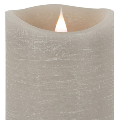 7" Gray Flameless Designer Candle