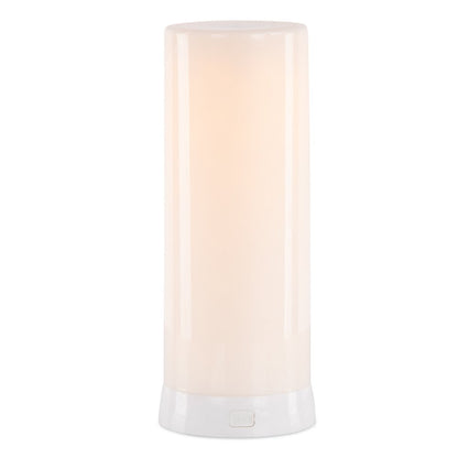 8" White Flameless Designer Candle