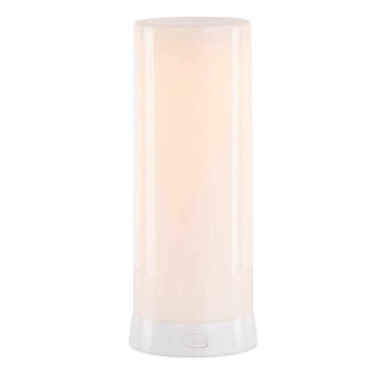 8" White Flameless Designer Candle